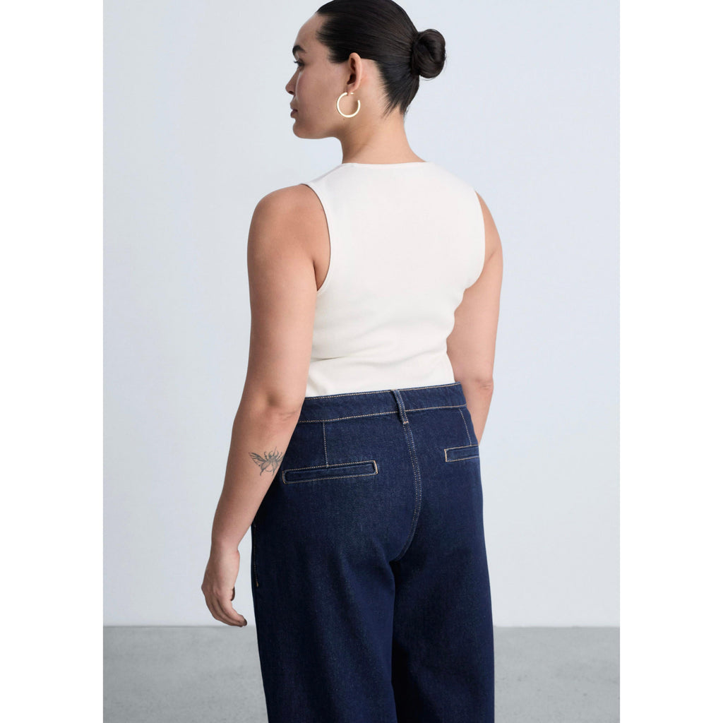 Jean Wideleg Pinces Rinse Wash