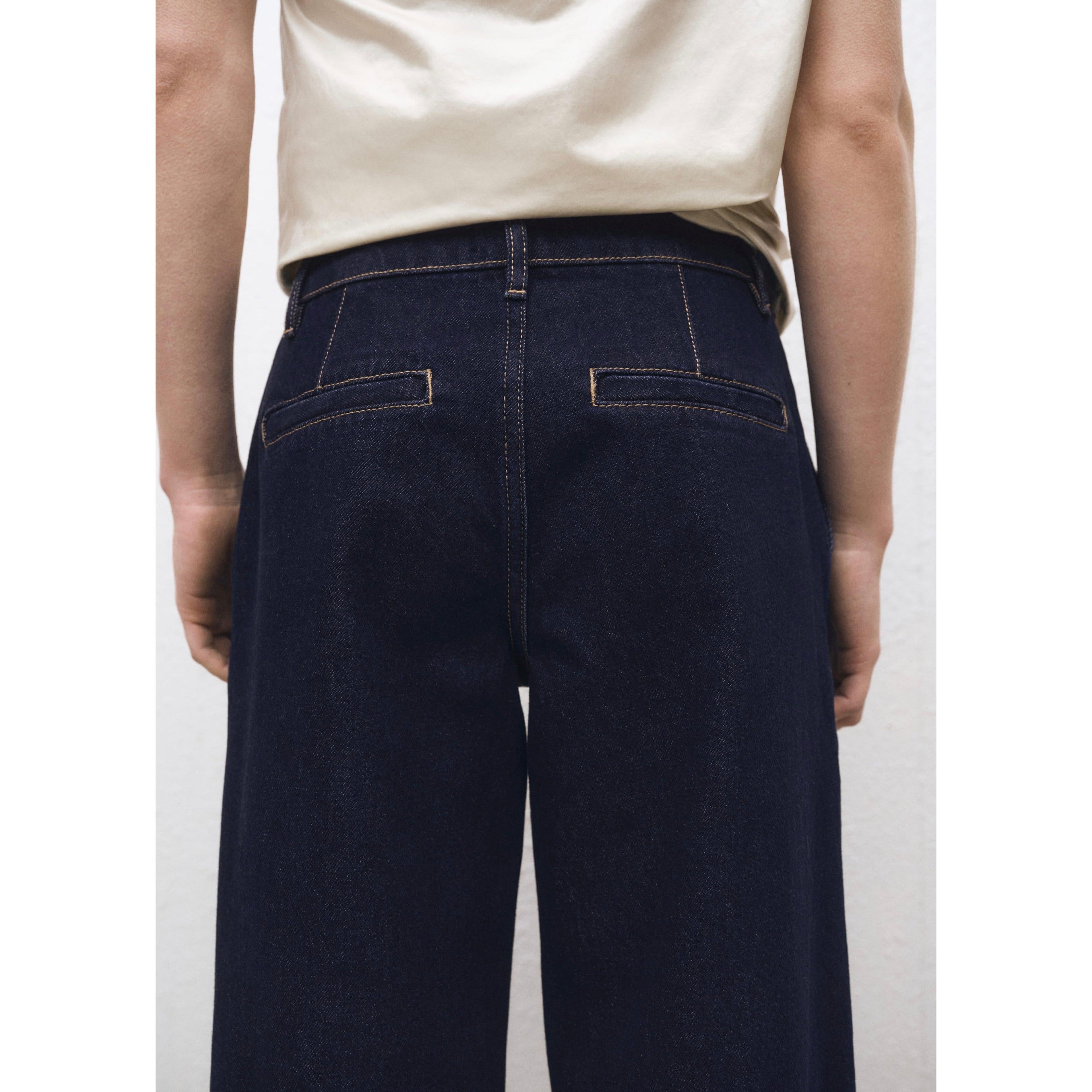 Jean Wideleg Pinces Rinse Wash