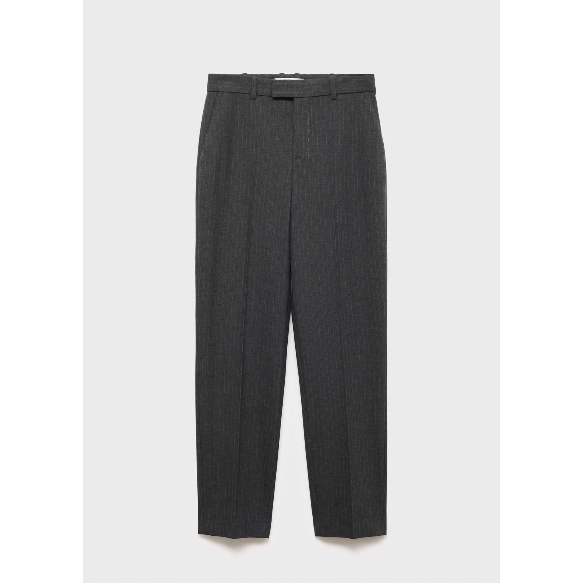 Pantalon De Costume Fines Rayures