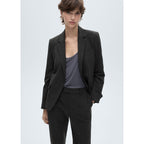 Pantalon De Costume Fines Rayures