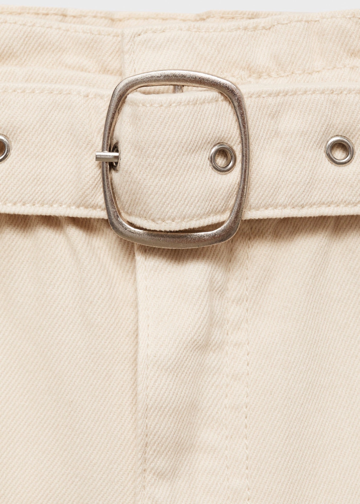 Shorts Paperbag Avec Ourlet Retroussé Et Ceinture
