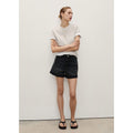 Short En Jean Taille Haute Coupe Mom