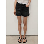 Short En Jean Taille Haute Coupe Mom