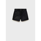 Short En Jean Taille Haute Coupe Mom