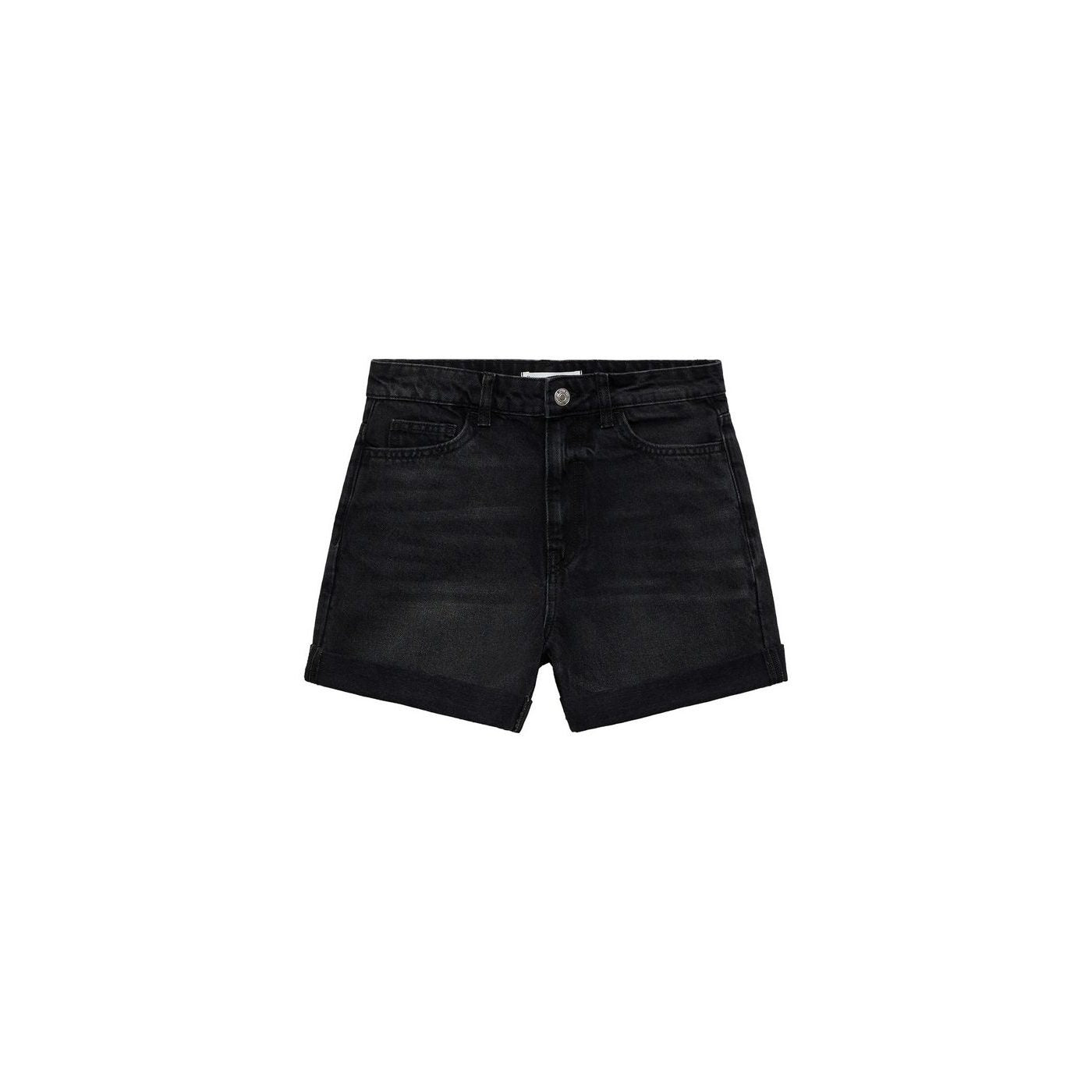 Short En Jean Taille Haute Coupe Mom