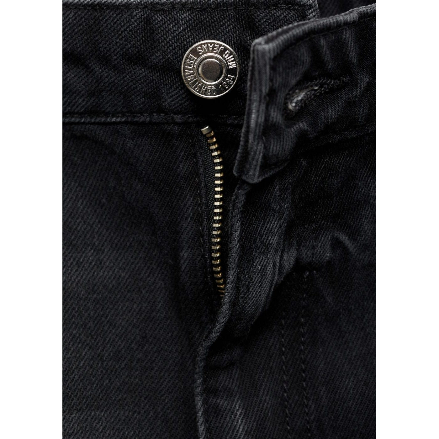 Short En Jean Taille Haute Coupe Mom