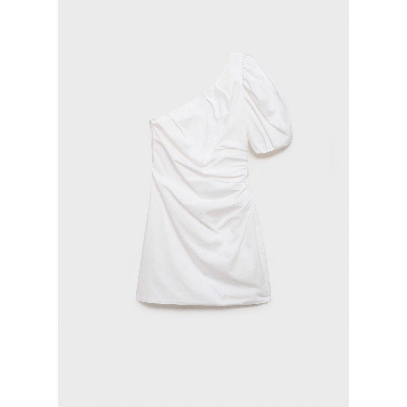 Robe Asymétrique Manches Bouffantes