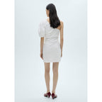 Robe Asymétrique Manches Bouffantes