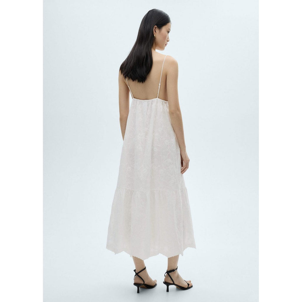 Robe Bretelles Broderie Florale