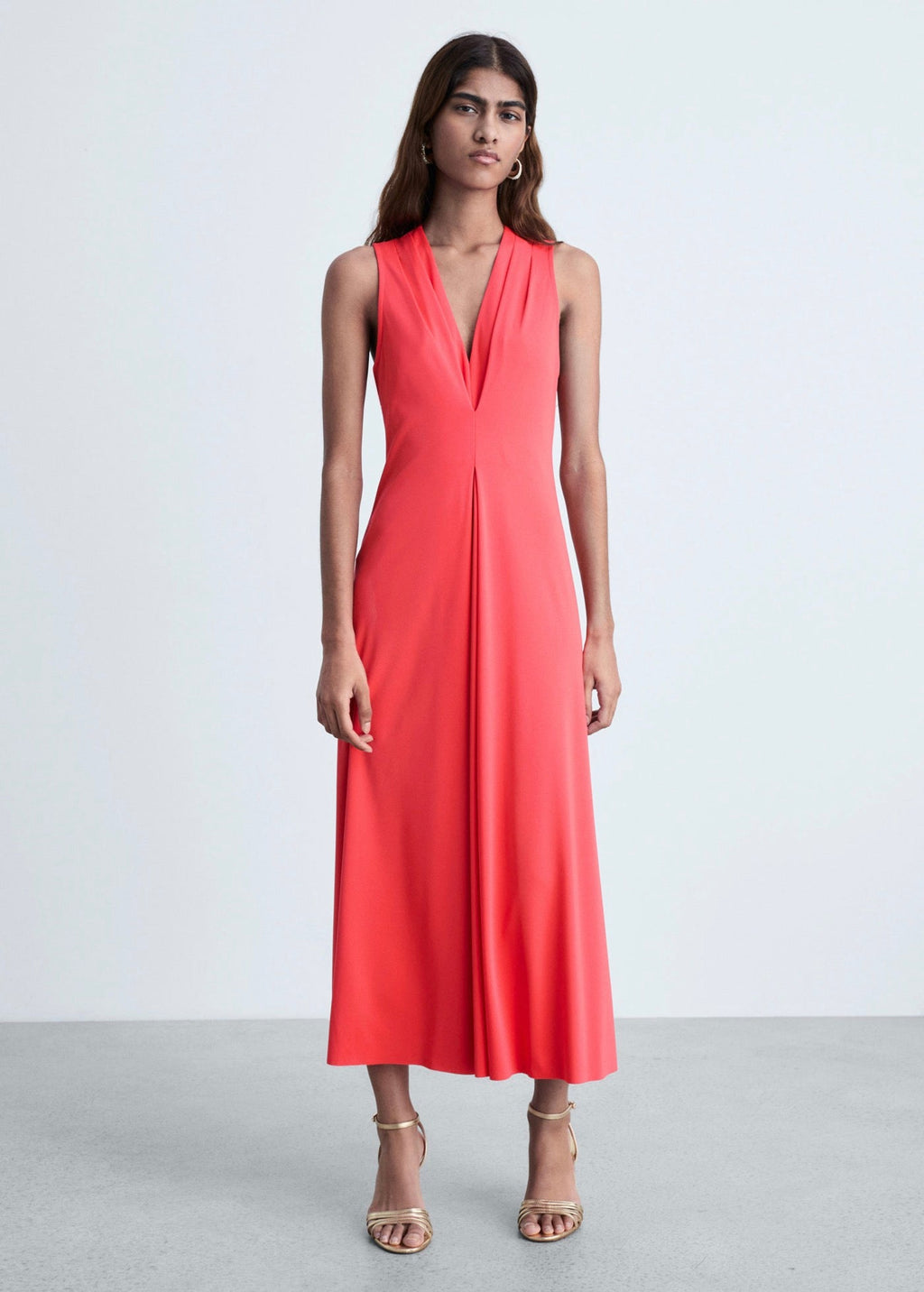 Robe En Maille Col V