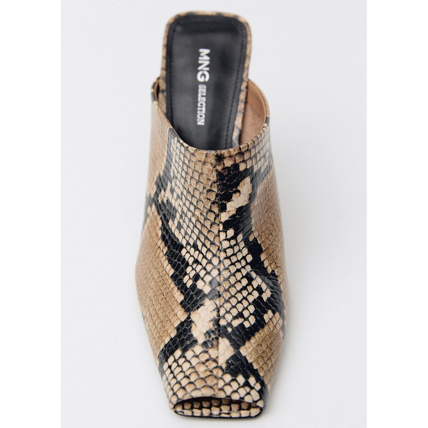 Chaussures Talon En Cuir Ouvertes À L_x0019_ Arrière Imprimé Animal