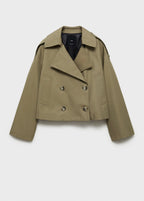Trench Crop Double Boutonnage
