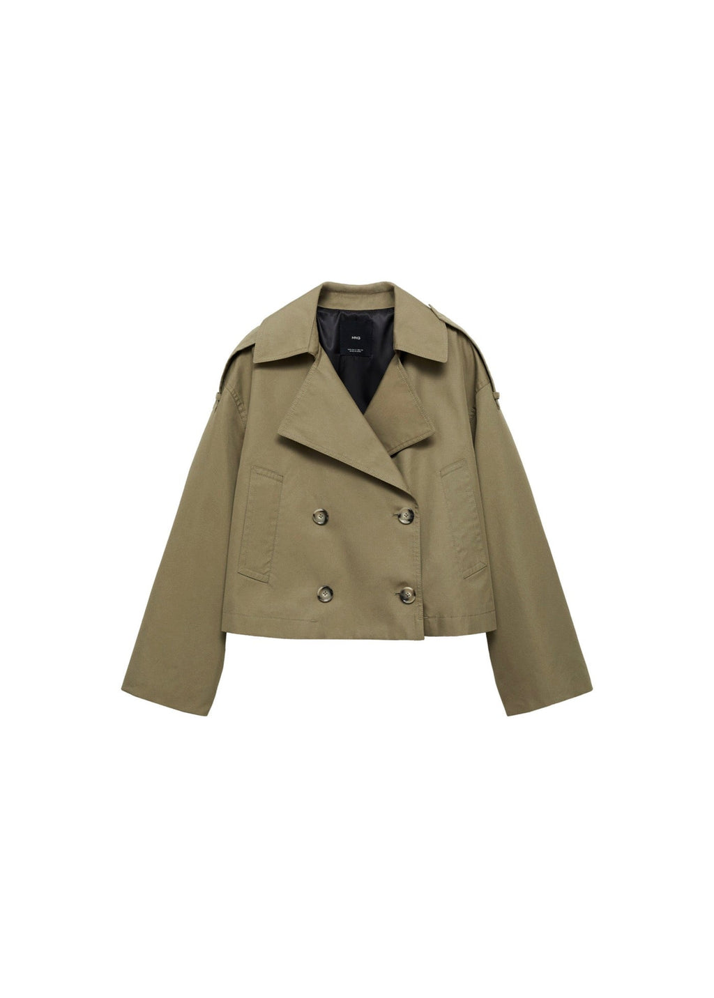 Trench Crop Double Boutonnage