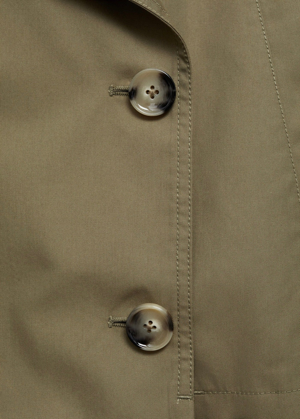 Trench Crop Double Boutonnage