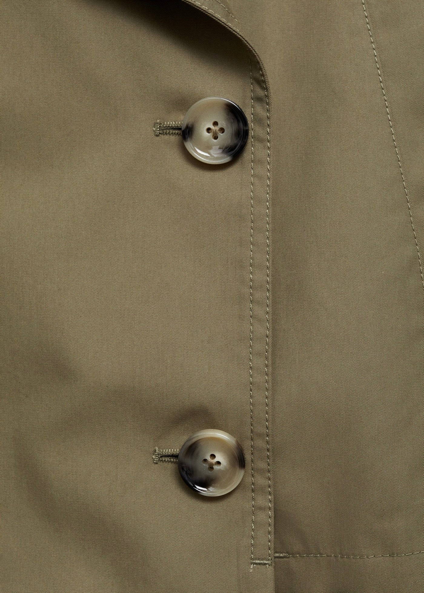 Trench Crop Double Boutonnage