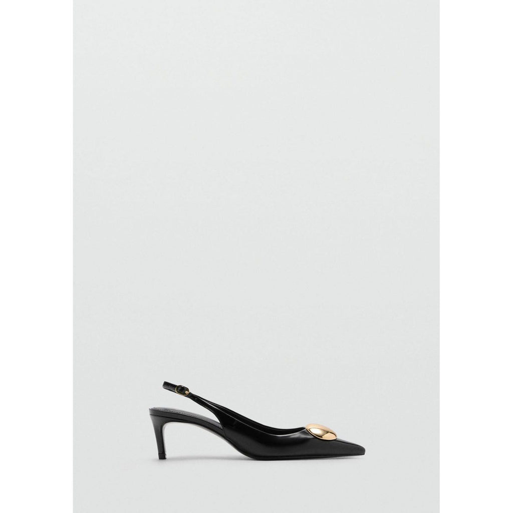 Chaussure Talon Kitten Heel Avec Décoration Métallique