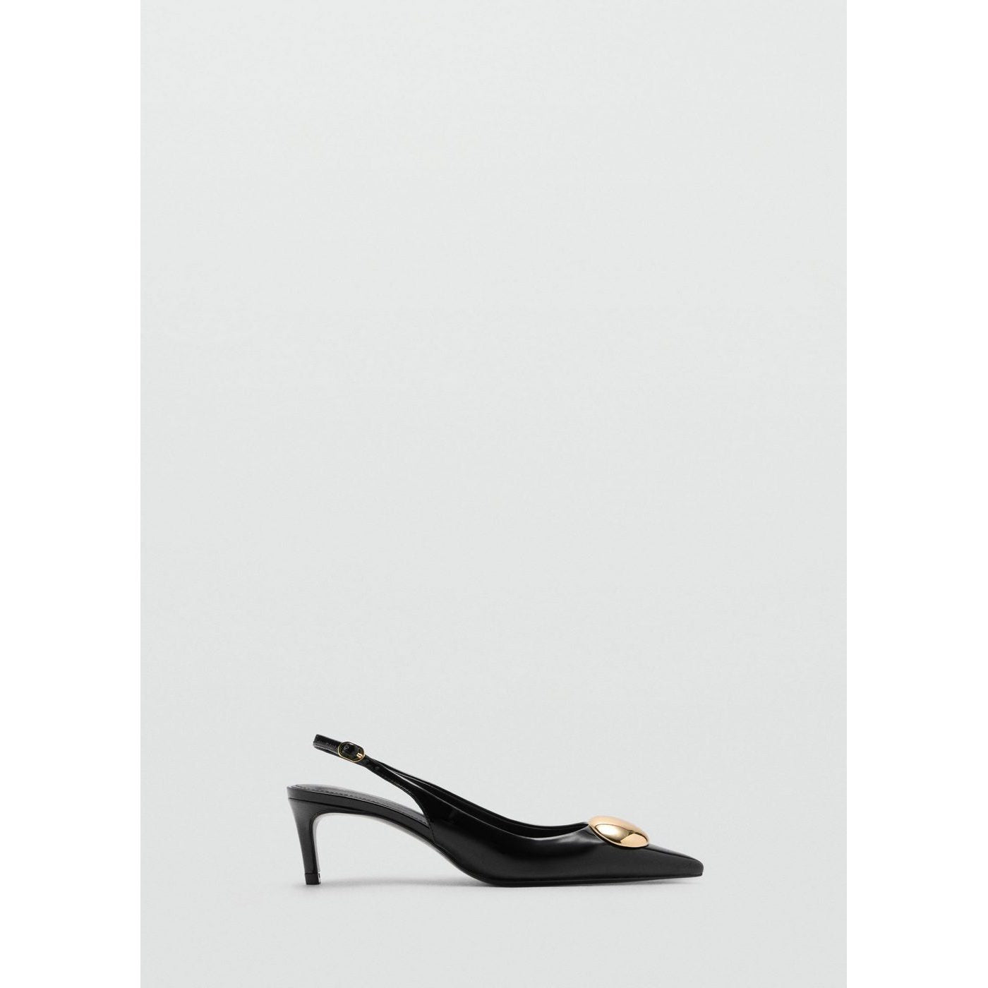 Chaussure Talon Kitten Heel Avec Décoration Métallique
