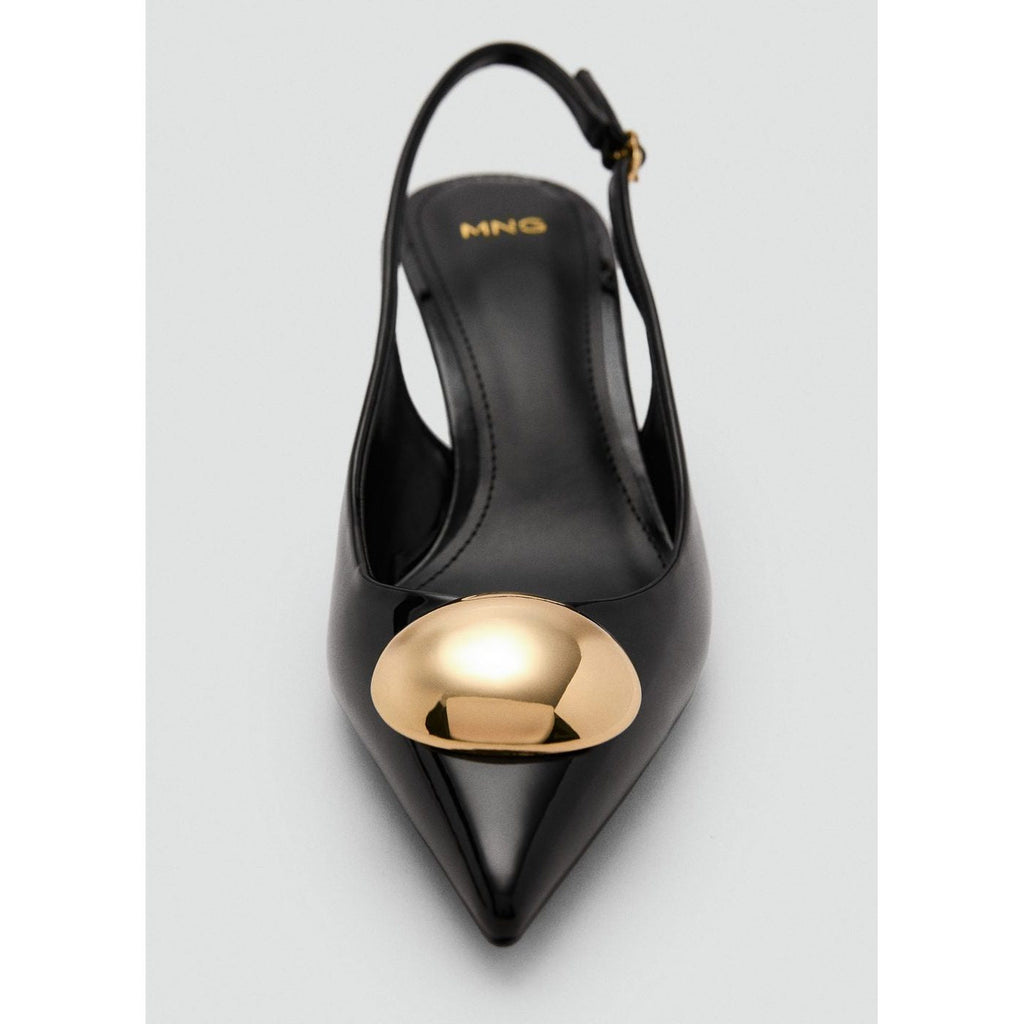 Chaussure Talon Kitten Heel Avec Décoration Métallique