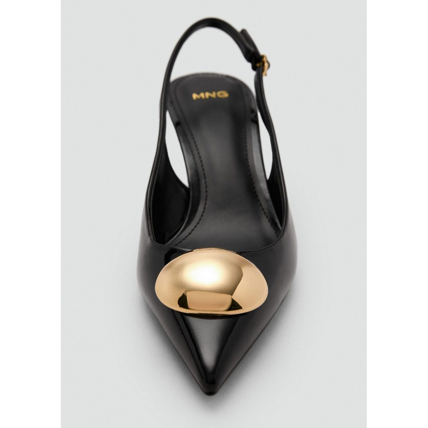 Chaussure Talon Kitten Heel Avec Décoration Métallique