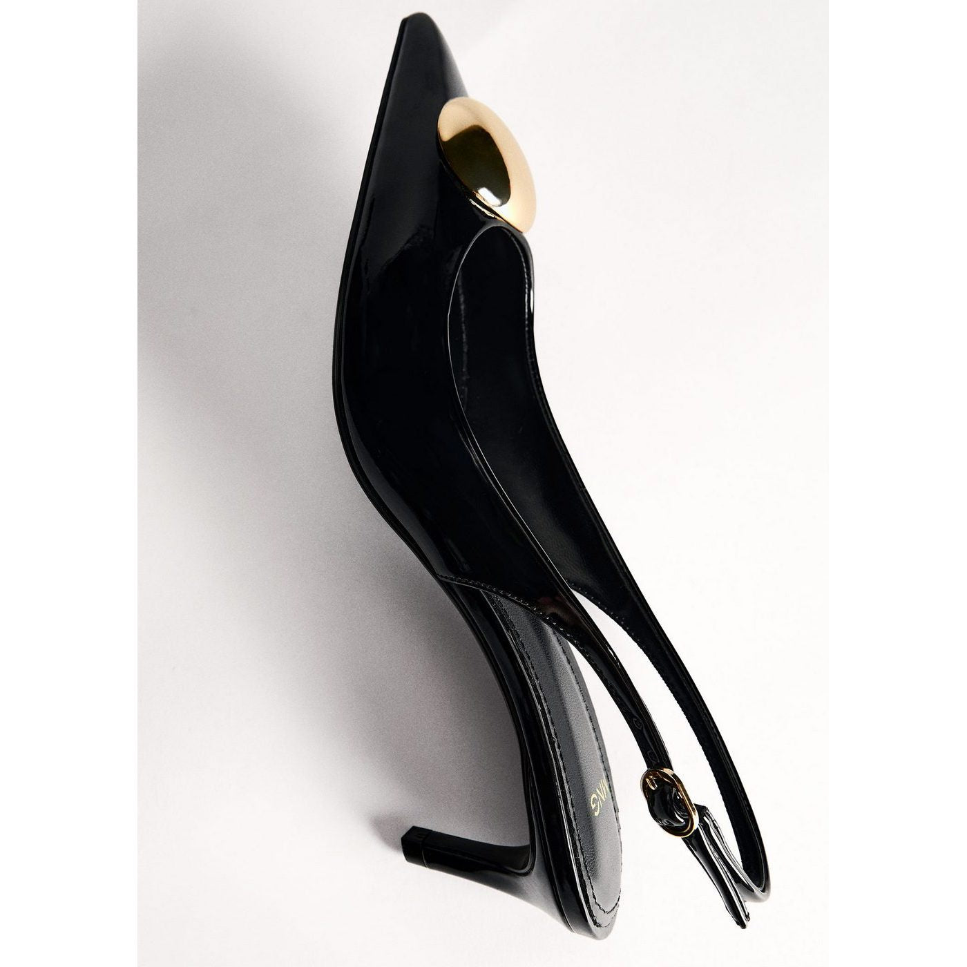 Chaussure Talon Kitten Heel Avec Décoration Métallique