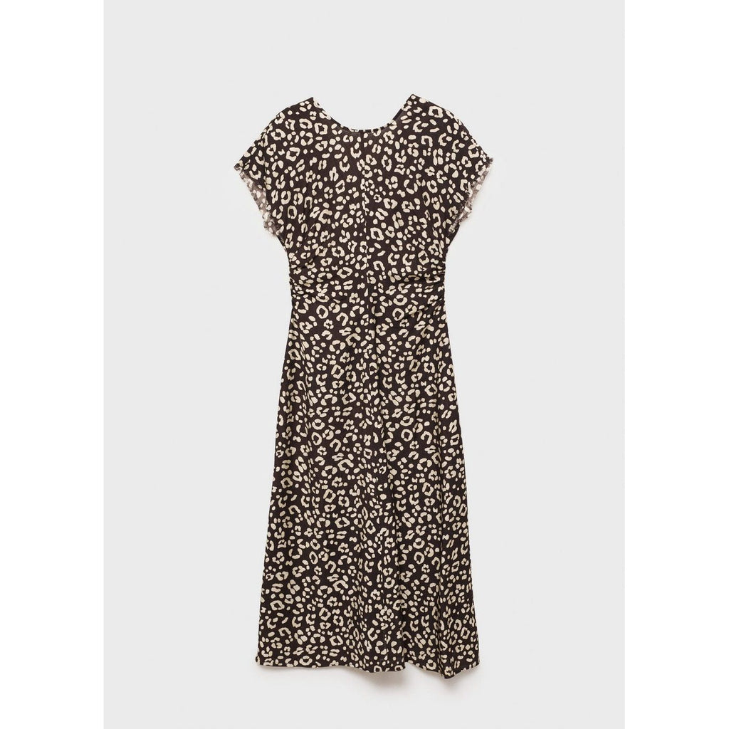 Robe Imprimé Animal Avec Finitions Effilochées