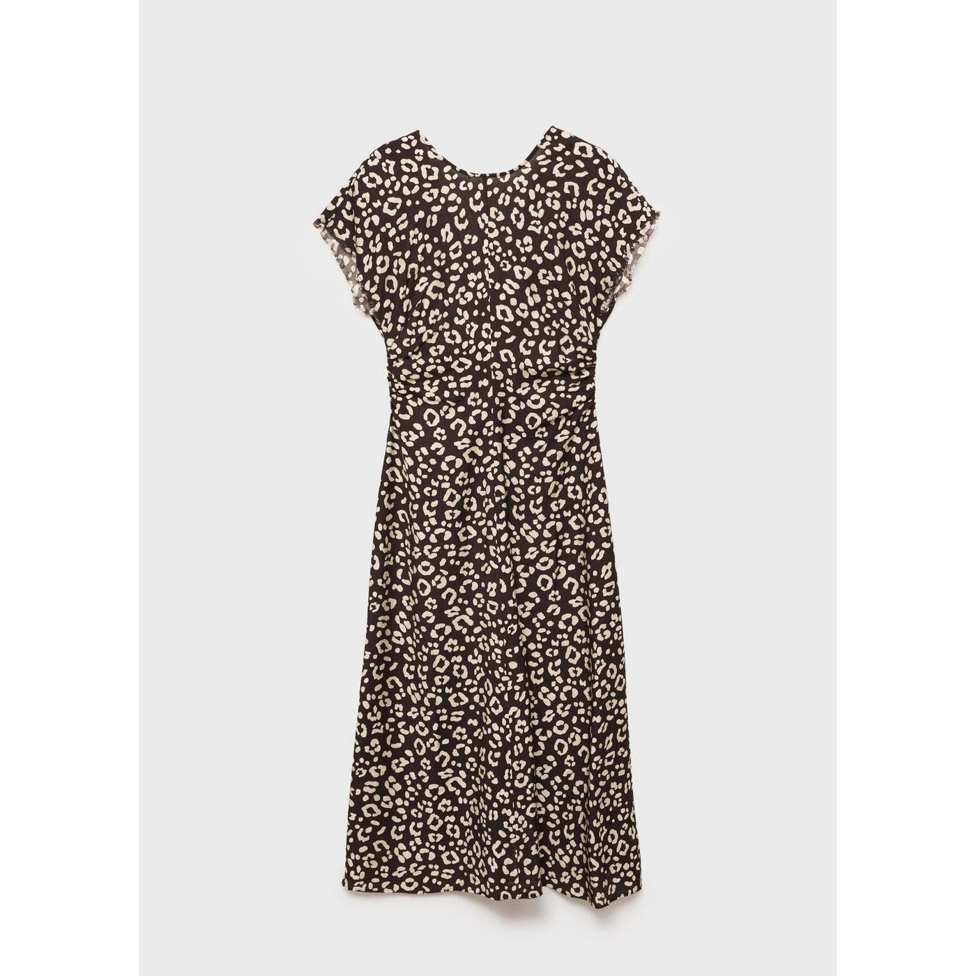 Robe Imprimé Animal Avec Finitions Effilochées