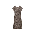 Robe Imprimé Animal Avec Finitions Effilochées