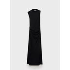 Robe Drapée Fente Latérale