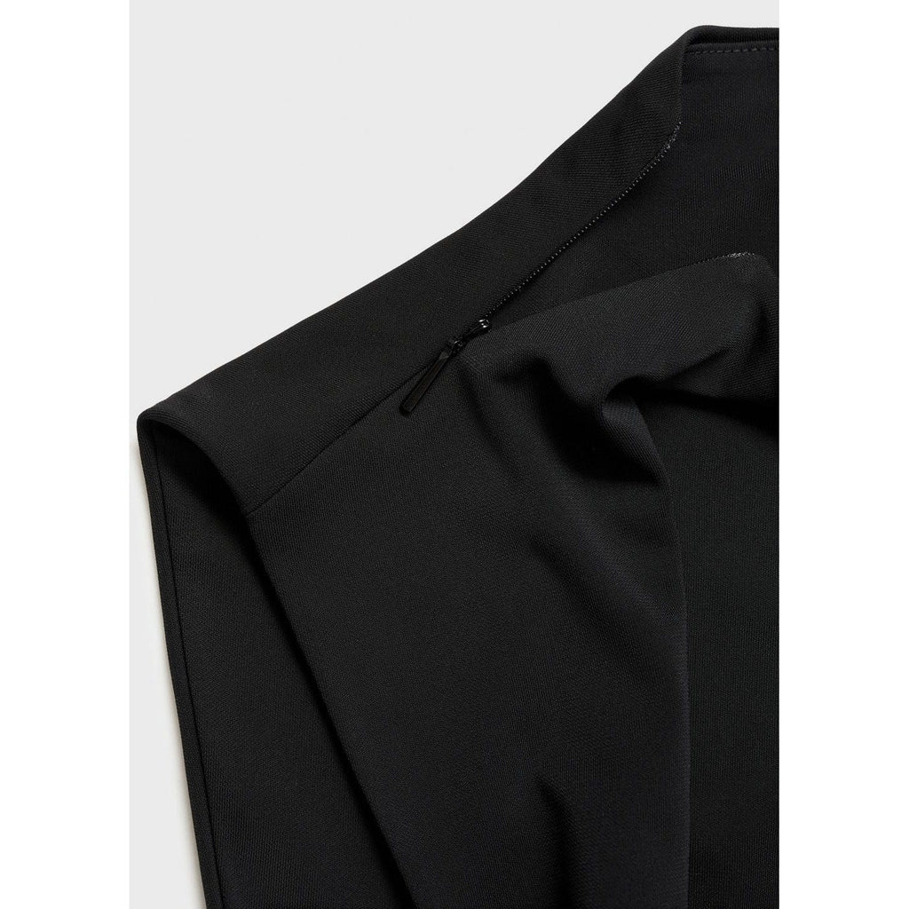 Robe Drapée Fente Latérale