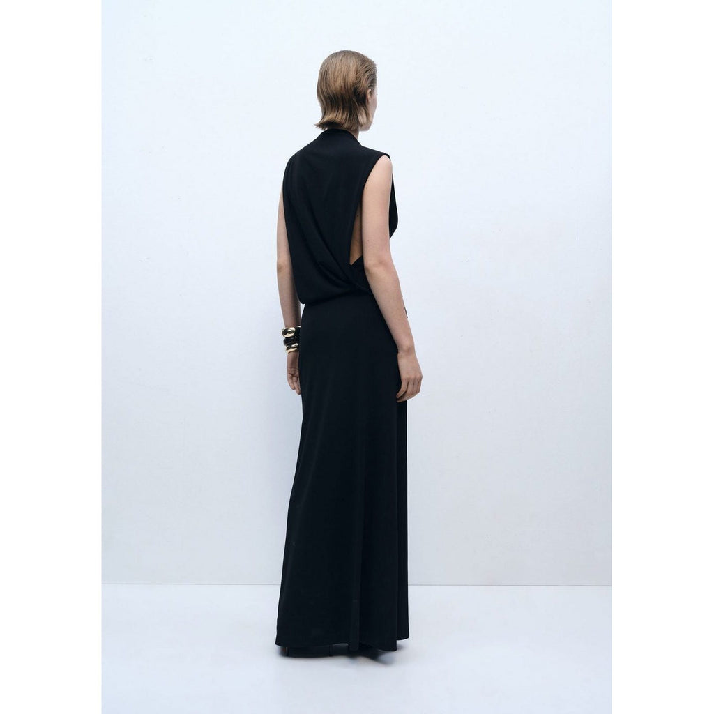 Robe Drapée Fente Latérale