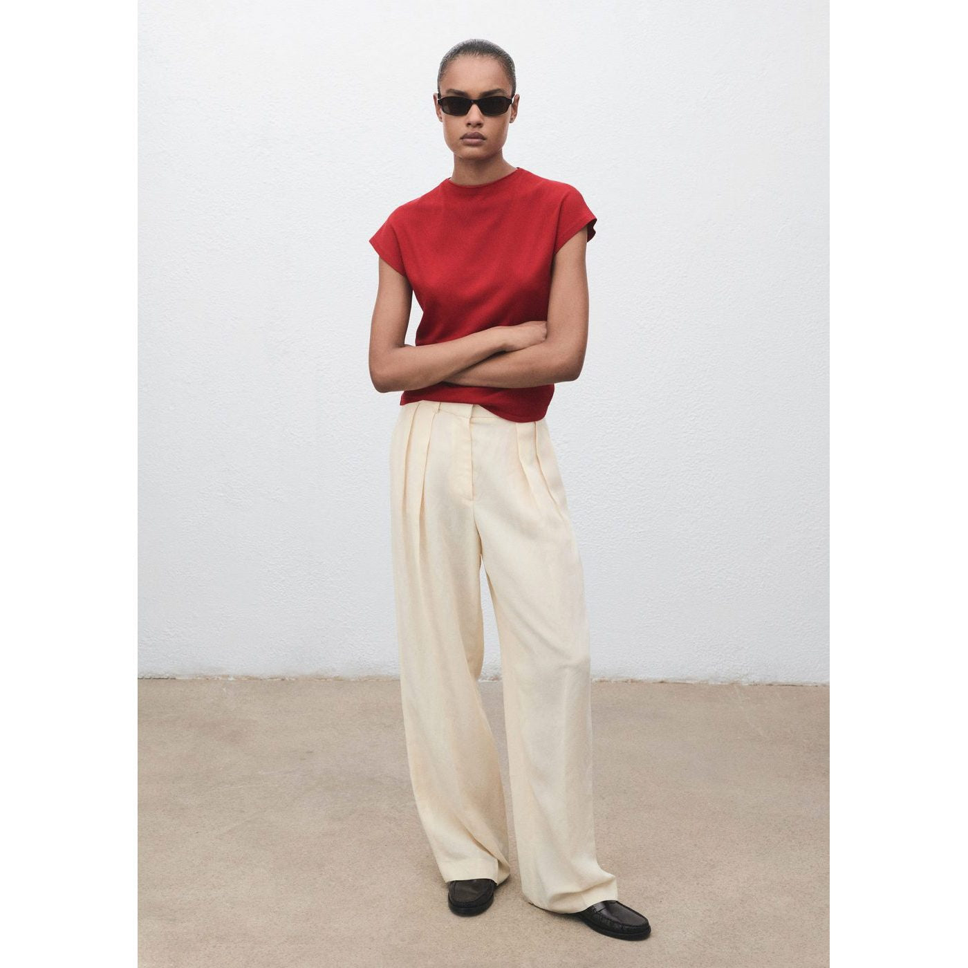 Pull-Over Maille Fine Manches Courtes