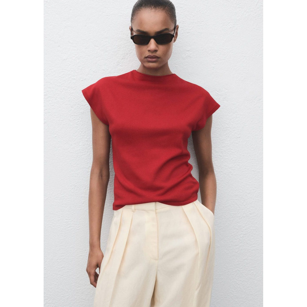 Pull-Over Maille Fine Manches Courtes