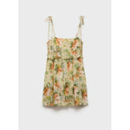 Robe Courte À Fleurs Détail Volants