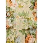 Robe Courte À Fleurs Détail Volants
