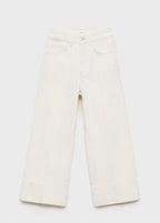 Jean Wideleg Crop Coutures