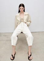 Jean Wideleg Crop Coutures
