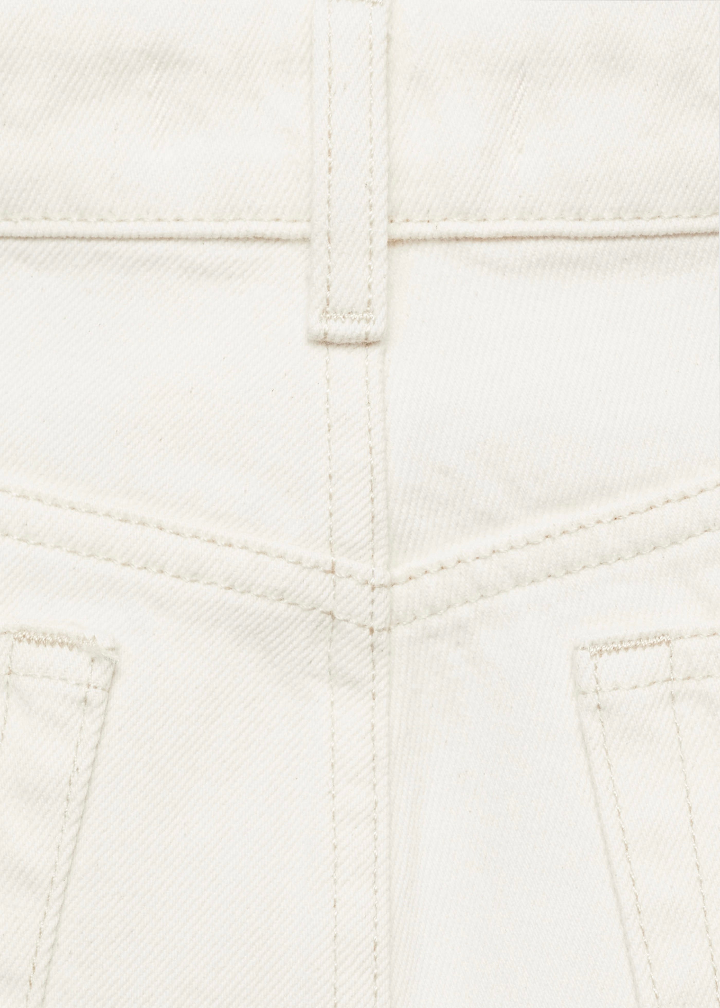 Jean Wideleg Crop Coutures