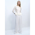 Blouse Satin Col Bénitier