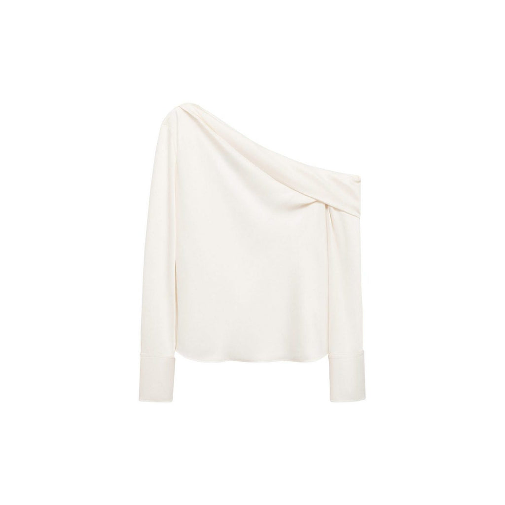 Blouse Satin Col Bénitier