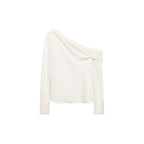 Blouse Satin Col Bénitier