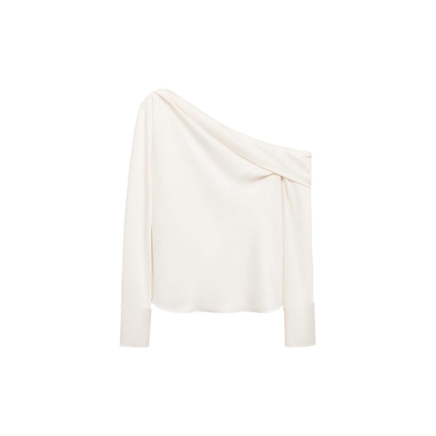 Blouse Satin Col Bénitier