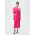 Robe Midi Asymétrique Drapée