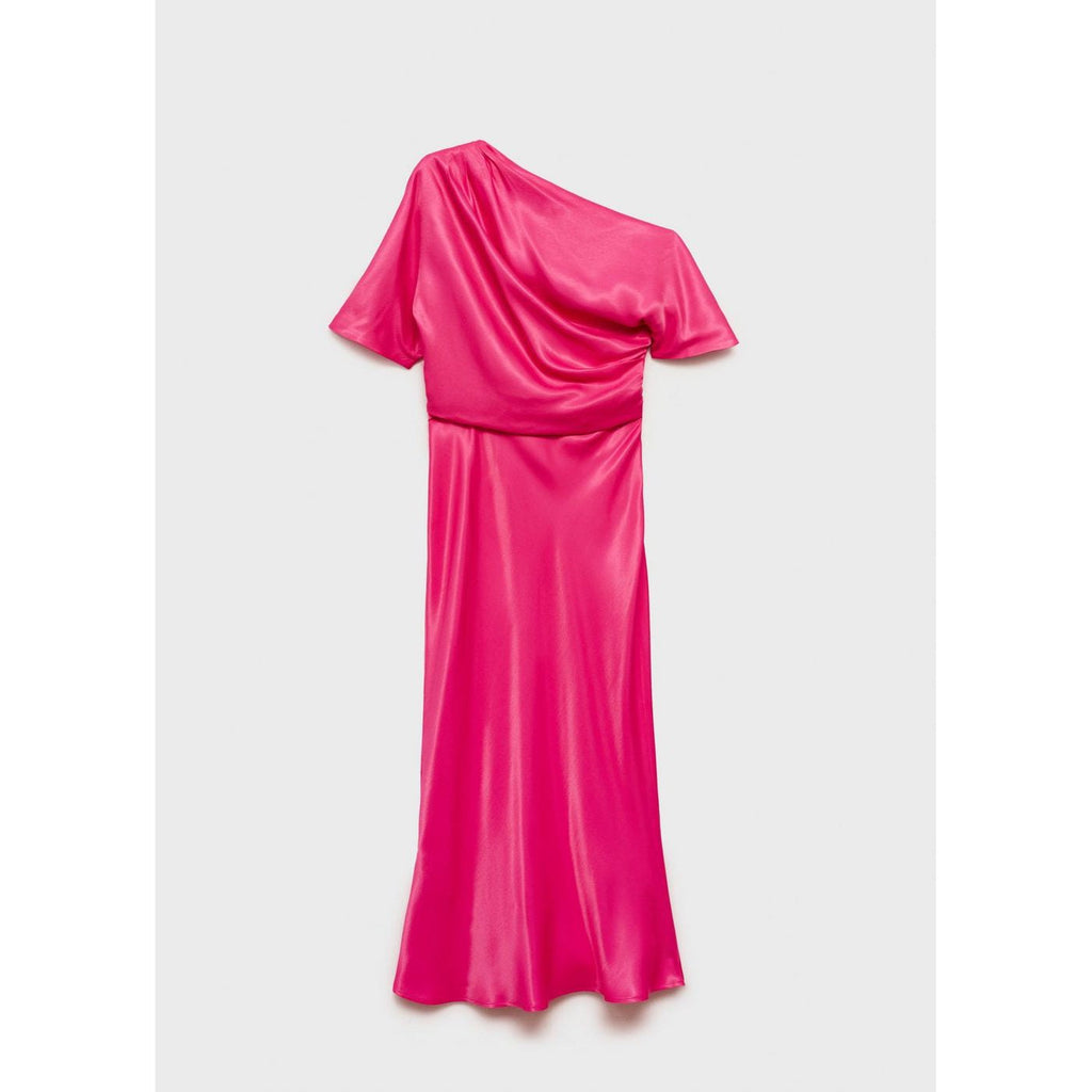 Robe Midi Asymétrique Drapée