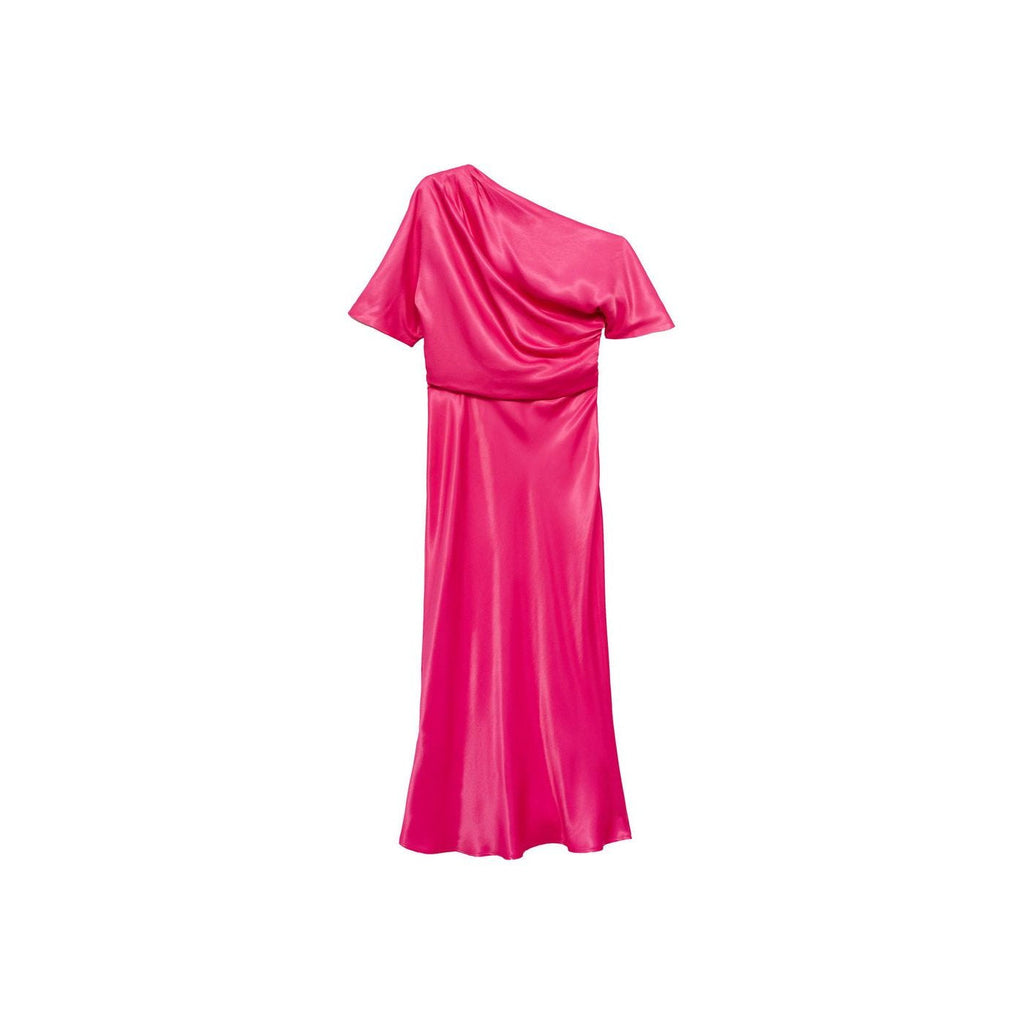 Robe Midi Asymétrique Drapée