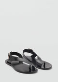 Sandales Cuir Lanière Croisée