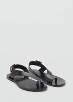 Sandales Cuir Lanière Croisée