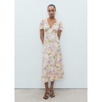 Robe En Lin À Fleurs
