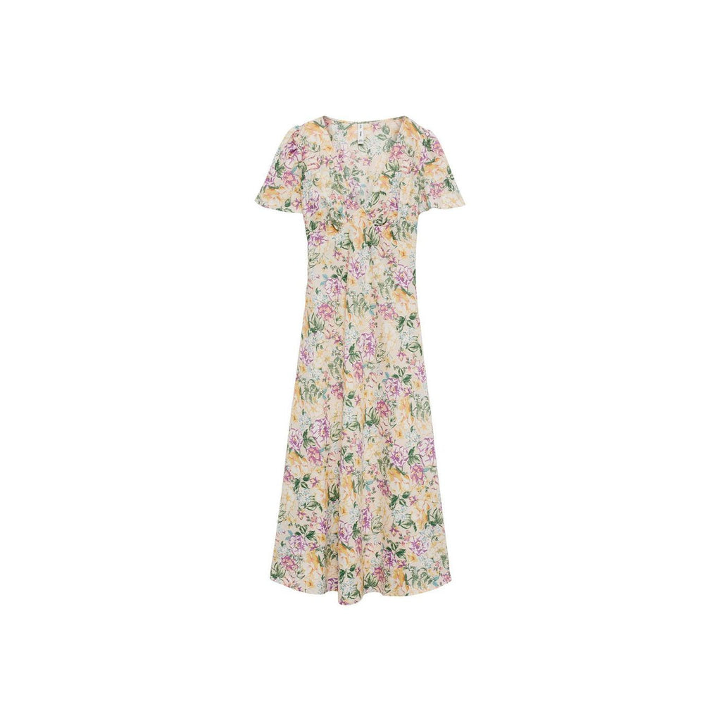 Robe En Lin À Fleurs