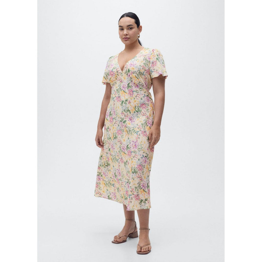 Robe En Lin À Fleurs
