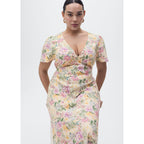 Robe En Lin À Fleurs